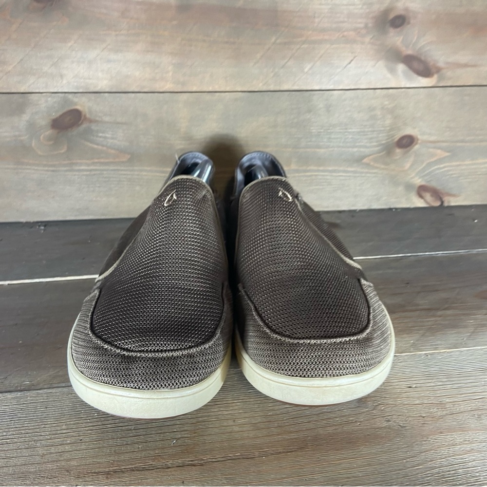 Olukai nohea mesh Mens size 11 shoes brown slip on comfort sneakers - Picture 6 of 8